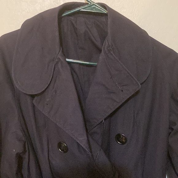 Military women’s trench coat with belt double breasted waterproof 14L - Picture 4 of 10